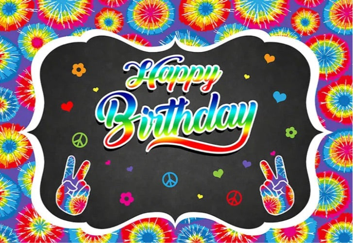 Peace and Love Backdrop (Material: Vinyl)