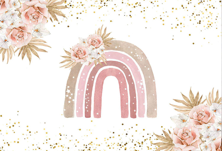 Boho Flowers Backdrop (Material: Vinyl)