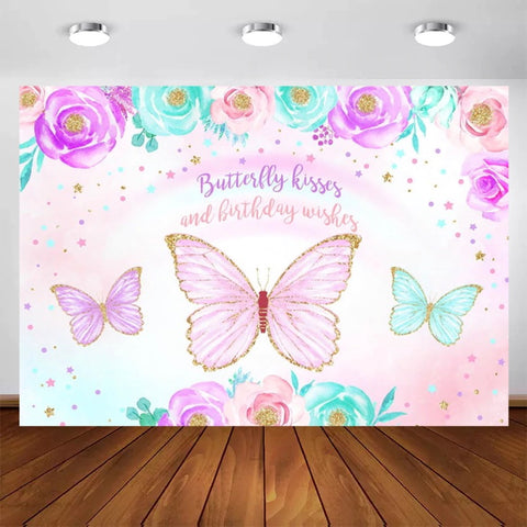 Esmeralda Butterfly Backdrop (Material: Vinyl)