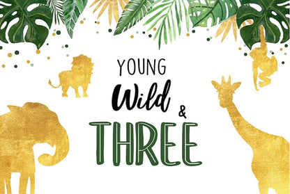 Young & Wild Backdrop (Material: Vinyl)