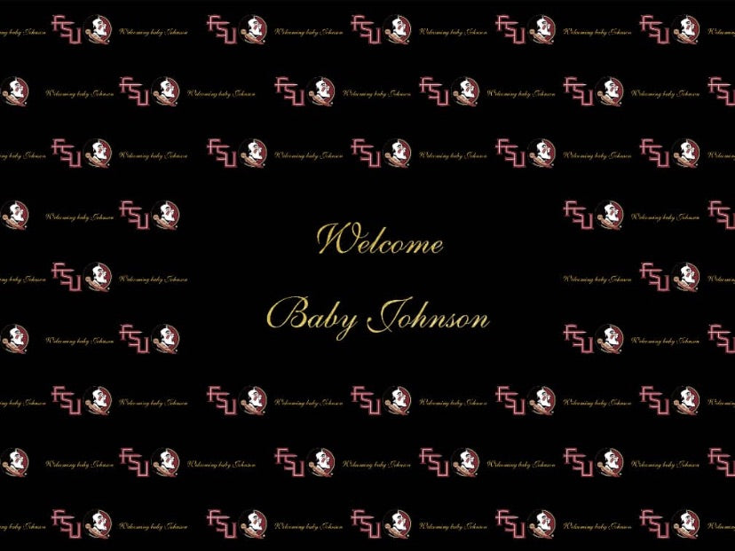 Custom Step & Repeat Backdrop (Material: Vinyl or Microfiber)