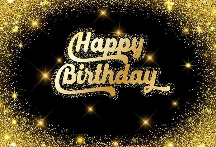 Golden Celebration Backdrop (Material: Vinyl)