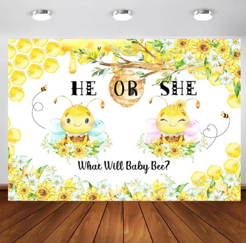 He or She Bee? Backdrop (Material: Vinyl)