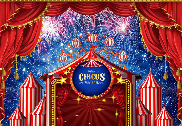 Fun Fair Backdrop (Material: Vinyl)