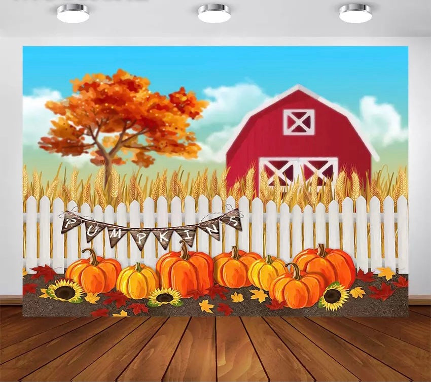 Farm Painting Backdrop (Material: Vinyl)