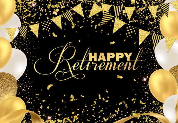 Retirement Reunion Backdrop (Material: Vinyl)