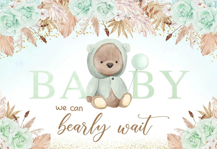 Green Bearly Backdrop (Material: Vinyl)