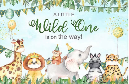 Wild One Jungle Backdrop (Material: Vinyl)