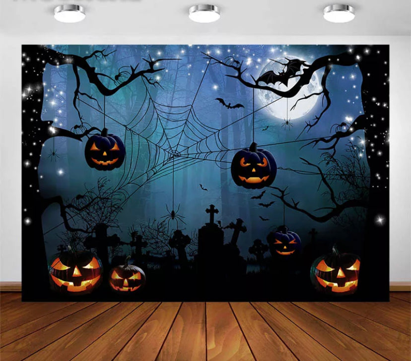Halloween Dark Backdrop (Material: Vinyl)