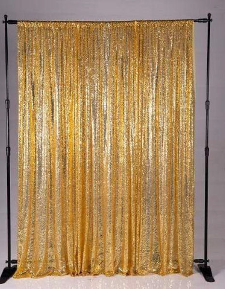 Golden Sequin Fabric Backdrop (Material: Microfiber)