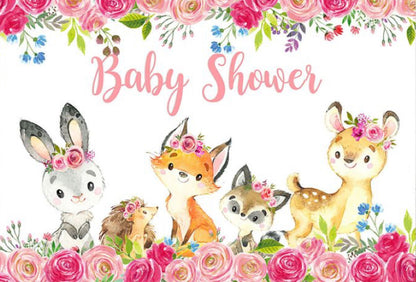 Forest Pals Backdrop (Material: Vinyl)