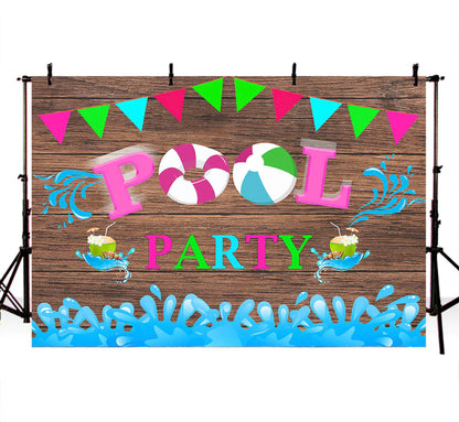 It’s a Pool Day Backdrop (Material: Vinyl)