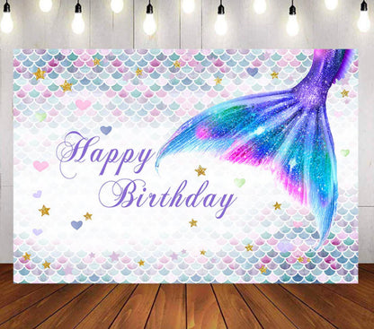 Mermaid Tail Backdrop (Material: Vinyl)