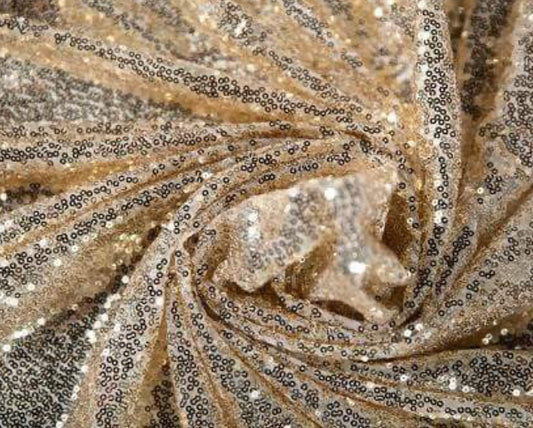 Light Golden Sequin Fabric Backdrop (Material: Microfiber)