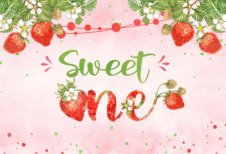 Sweet ONE Backdrop (Material: Vinyl)