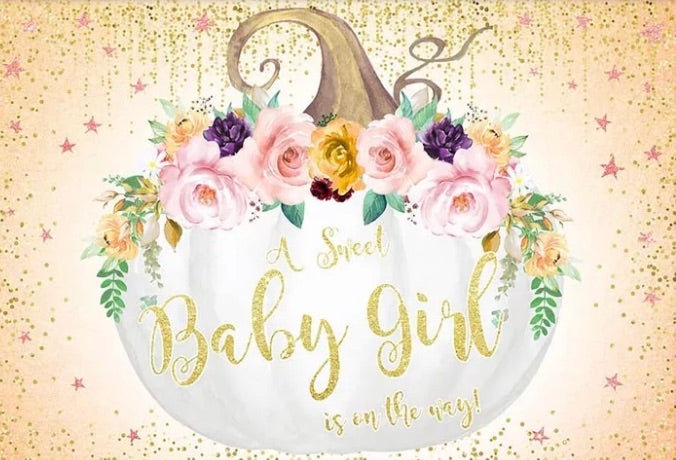 Sweet Pumpkin Backdrop (Material: Vinyl)