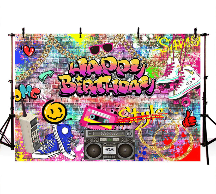 In the 90s Backdrop (Material: Vinyl)
