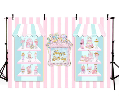 Treat Shoppe Backdrop (Material: Vinyl)