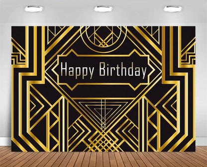 Gatsby Birthday Backdrop (Material: Vinyl)