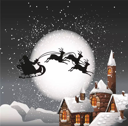 Santa is Coming Backdrop (Material: Microfiber)