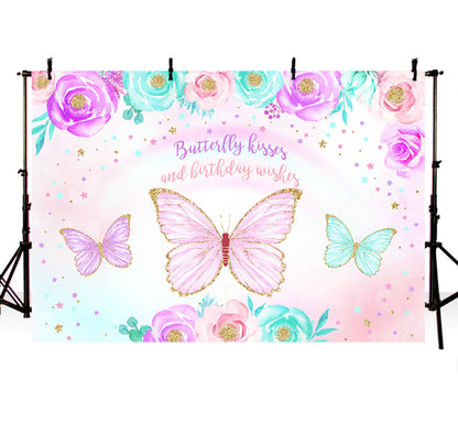 Esmeralda Butterfly Backdrop (Material: Vinyl)