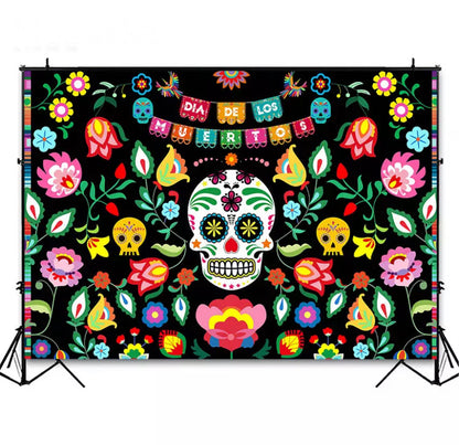 Mexican Celebration Backdrop (Material: Vinyl)