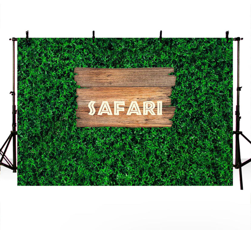 Grass Safari Backdrop (Material: Vinyl)