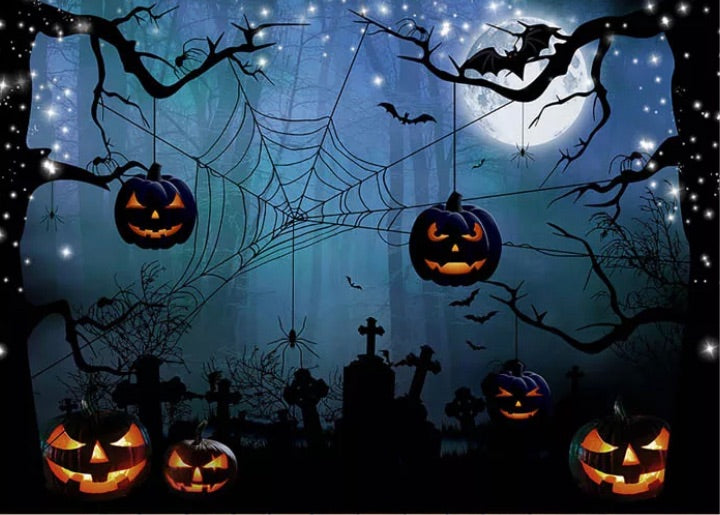 Halloween Dark Backdrop (Material: Vinyl)