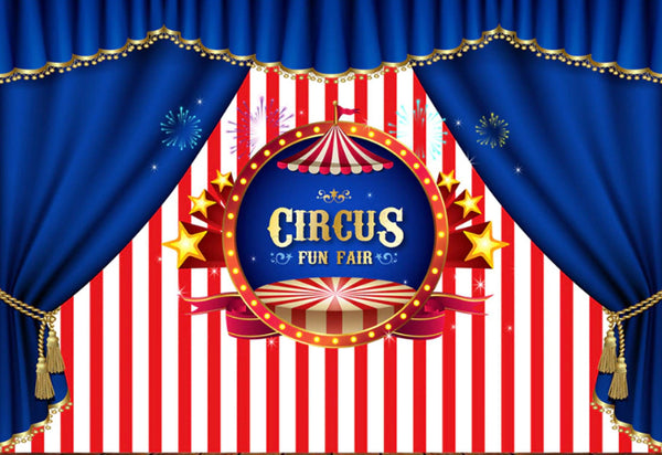 Fun Circus Backdrop (Material: Vinyl)