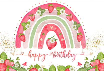 Rainbow-Berry Backdrop (Material: Vinyl)