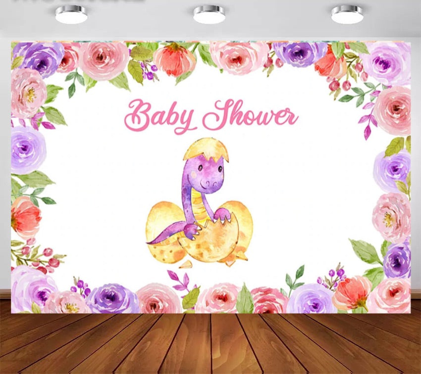 Brachiosaurus Dinosaur Backdrop (Material: Vinyl)