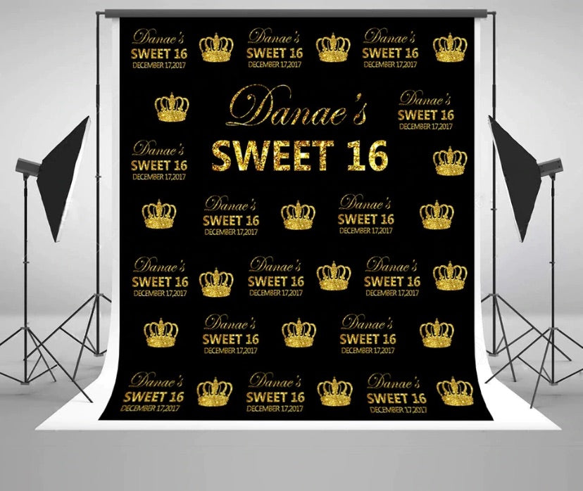 Custom Step & Repeat Backdrop (Material: Vinyl or Microfiber)