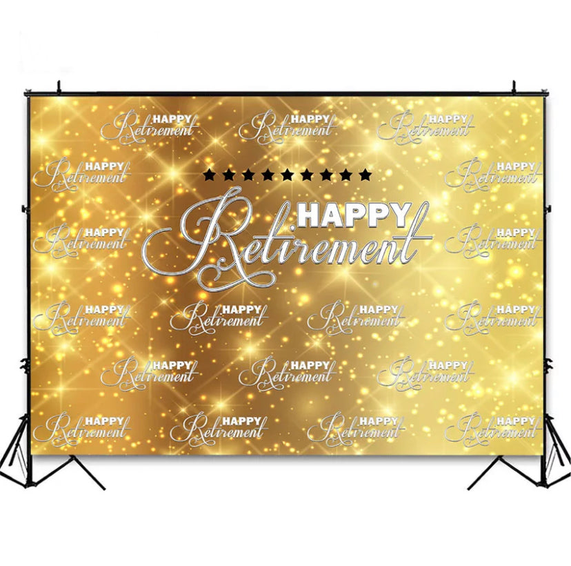 Retirement Backdrop (Material: Vinyl)