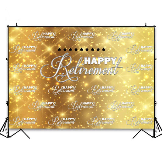 Retirement Backdrop (Material: Vinyl)