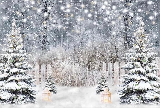 Christmas Forest Backdrop (Material: Vinyl)