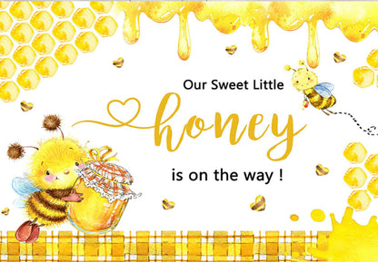 Honey is on the way Backdrop (Material: Vinyl)