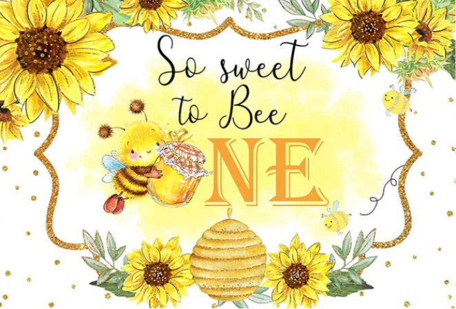 ONE B-Flower Backdrop (Material: Vinyl)