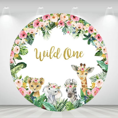 Wild One Round Backdrop (Material: Polyester)