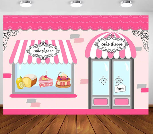 Cake Shoppe Backdrop (Material: Vinyl)