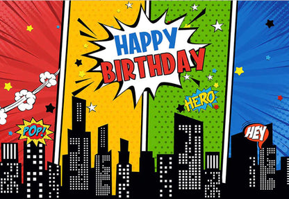 Supers Backdrop (Material: Vinyl)