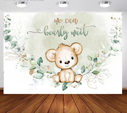 Teddy on its way Backdrop (Material: Vinyl)