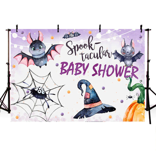 Spooky BabyShower Backdrop (Material: Vinyl)