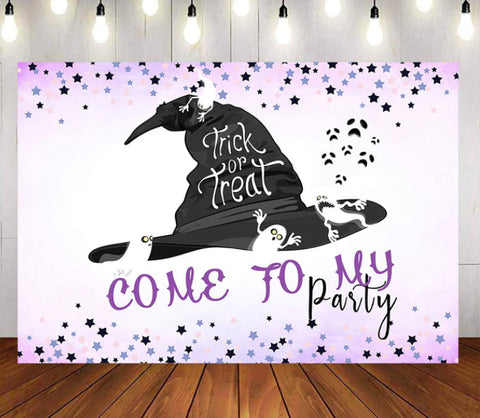 Halloween Witch Backdrop (Material: Vinyl)