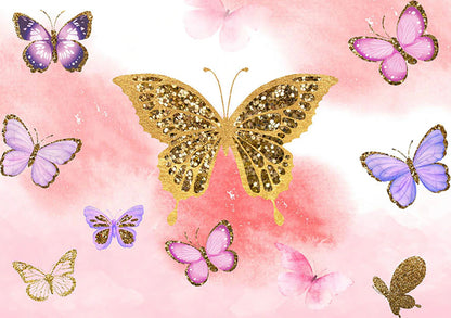 Shimmering Butterfly Backdrop (Material: Vinyl)