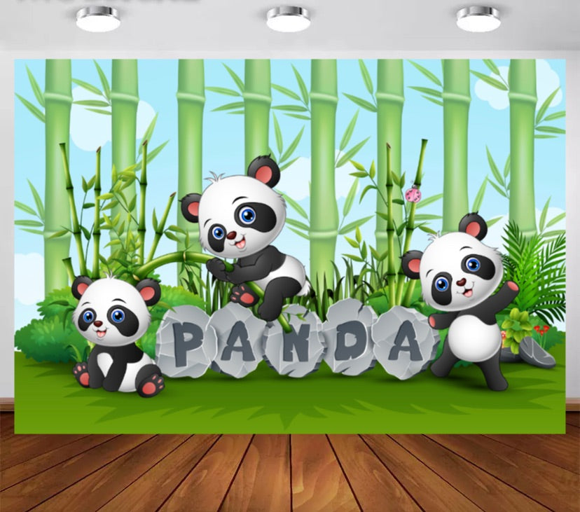 Pandas Backdrop (Material: Vinyl)