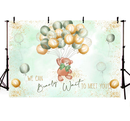 In Green Bearly Backdrop (Material: Vinyl)