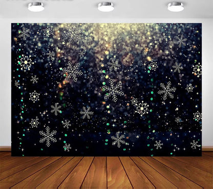 Snowing in Winter Backdrop (Material: Vinyl)