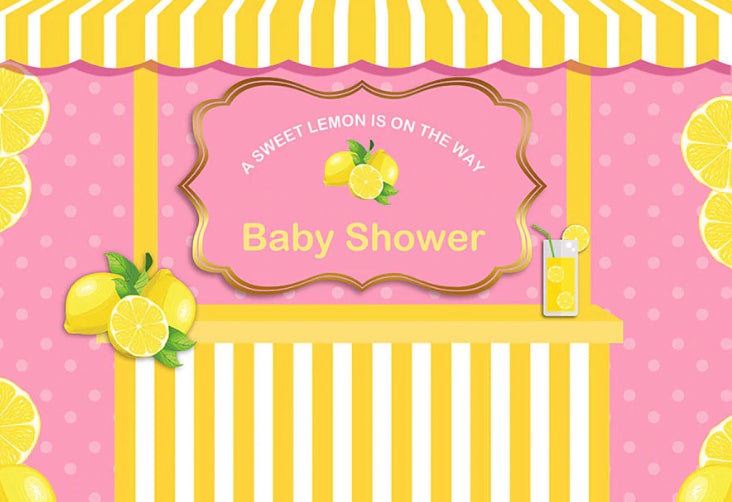 Lemonade Shoppe Backdrop (Material: Vinyl)