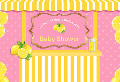 Lemonade Shoppe Backdrop (Material: Vinyl)