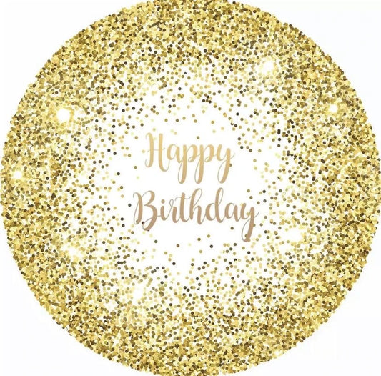Golden Round Backdrop (Material: Polyester)